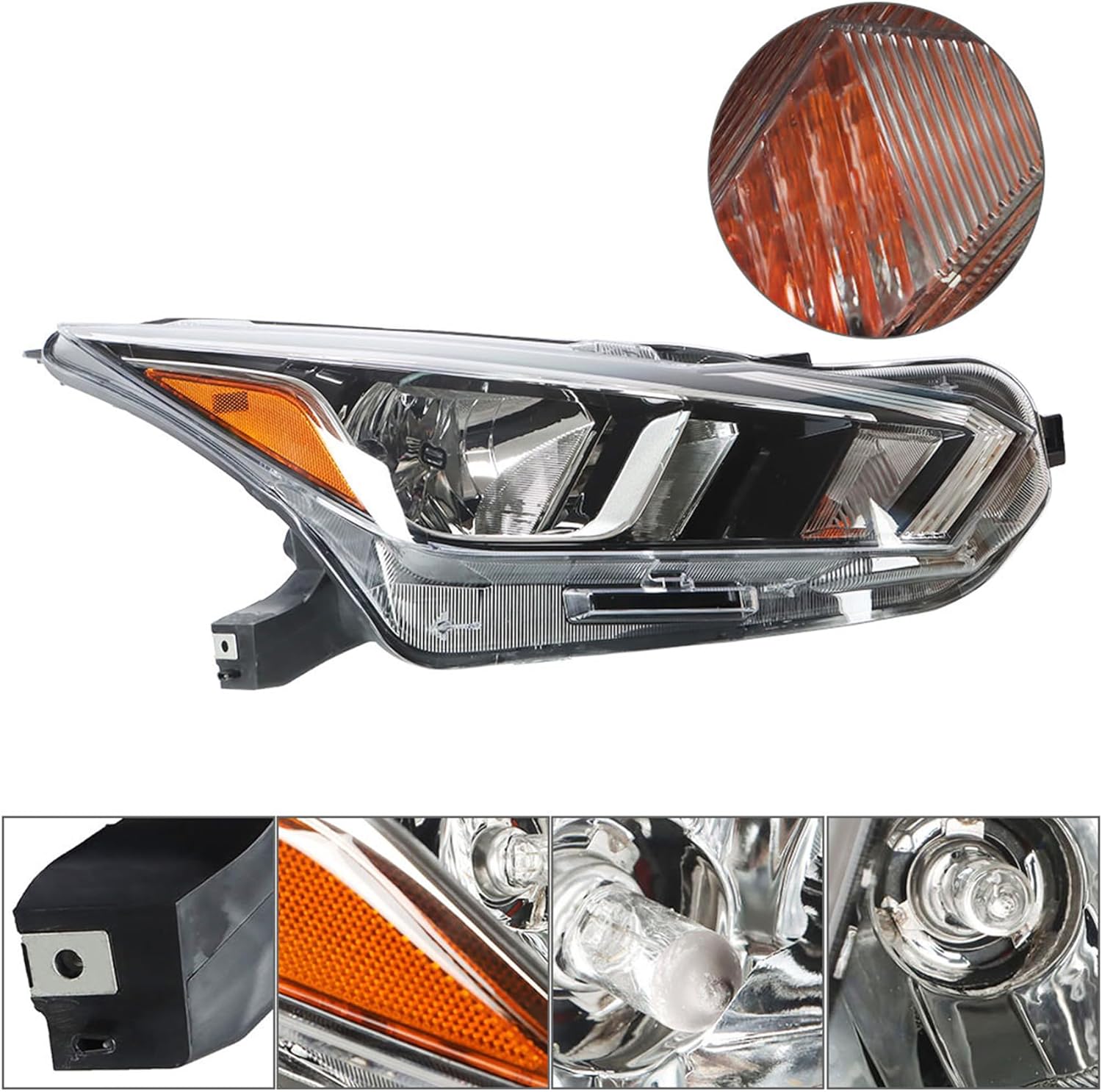 labwork Headlight Assembly Replacement for Nissan Versa 2020 2021 Headlamp Passenger Side NI2502273 NI2503273