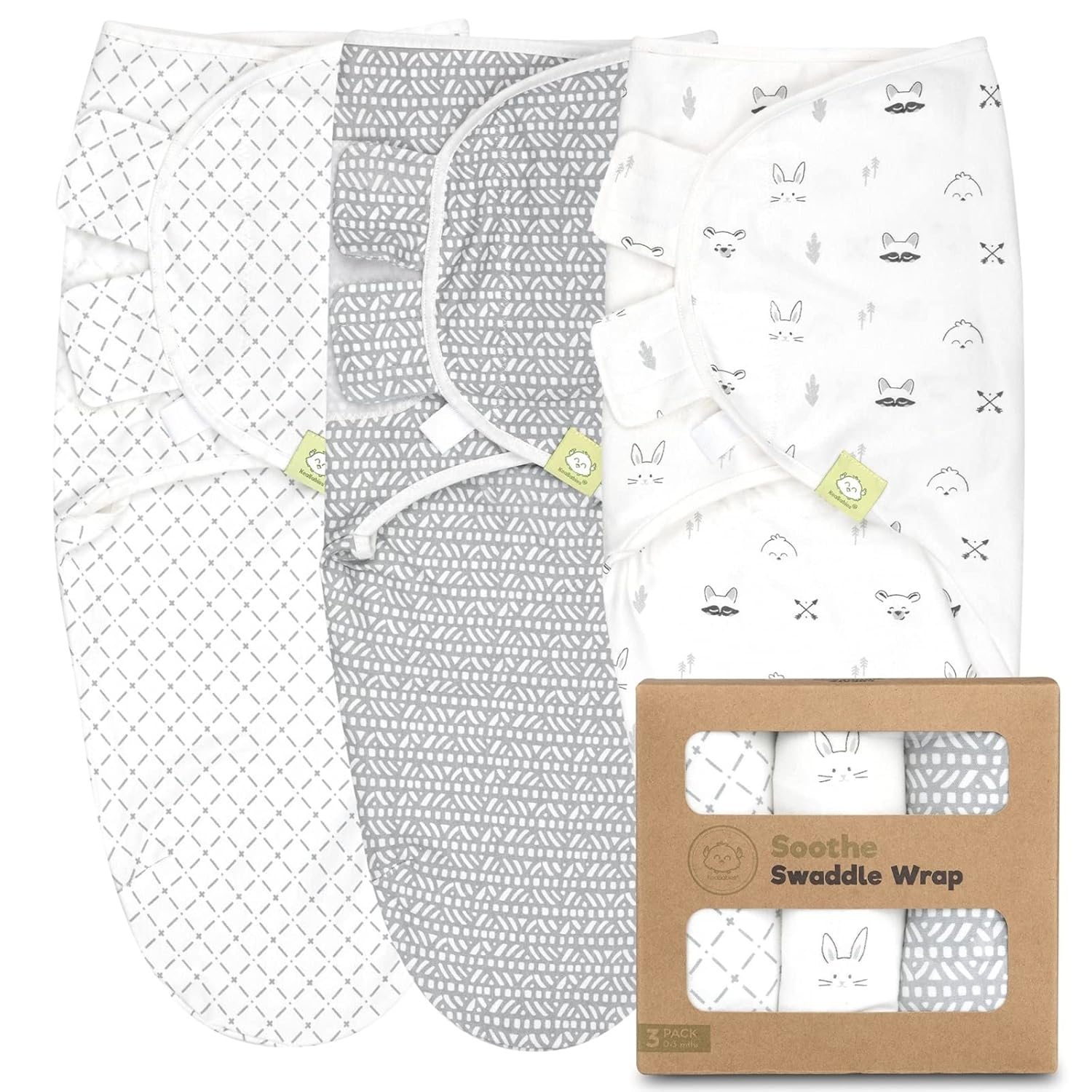 Organic Baby Swaddle Sleep Sacks - 3-Pack Newborn Baby Swaddles 0-3 Months - Ergonomic Baby Sleep Sack - Infant Swaddle Sleep Sacks - Swaddling Wrap Blanket Sleeping Bag for Newborn, Infant, Premie : Baby