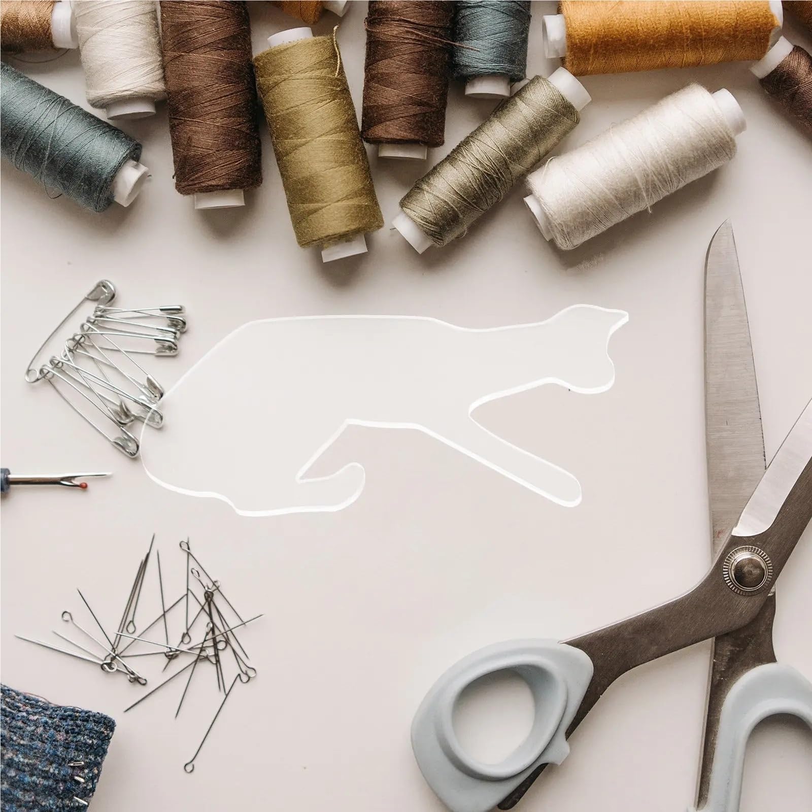 1 Juego De Plantillas De Acolchado Transparentes | Reglas de costura resistentes for manualidades de ropa, herramientas de retales DIY for cortar