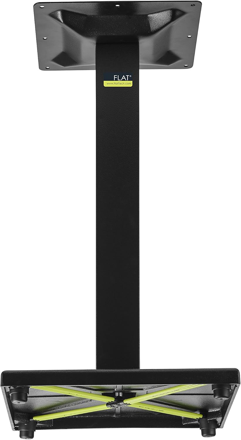 FLAT AUTO-Adjust GS22 Self-Stabilizing, Square Table Base | 22"x22" Span, Cast Iron, Fits Up to 30" Table Tops, with Self-Stabilizing PAD Technology, Perfect for Restaurants & Cafes