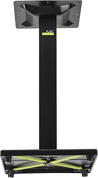 FLAT AUTO-Adjust GS22 Self-Stabilizing, Square Table Base | 22"x22" Span, Cast Iron, Fits Up to 30" Table Tops, with Self-Stabilizing PAD Technology, Perfect for Restaurants & Cafes