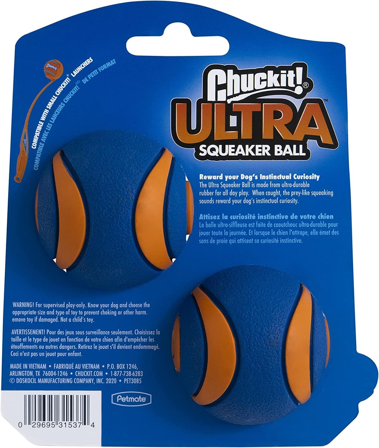 Chuckit! Ultra Squeaker 2PK Small