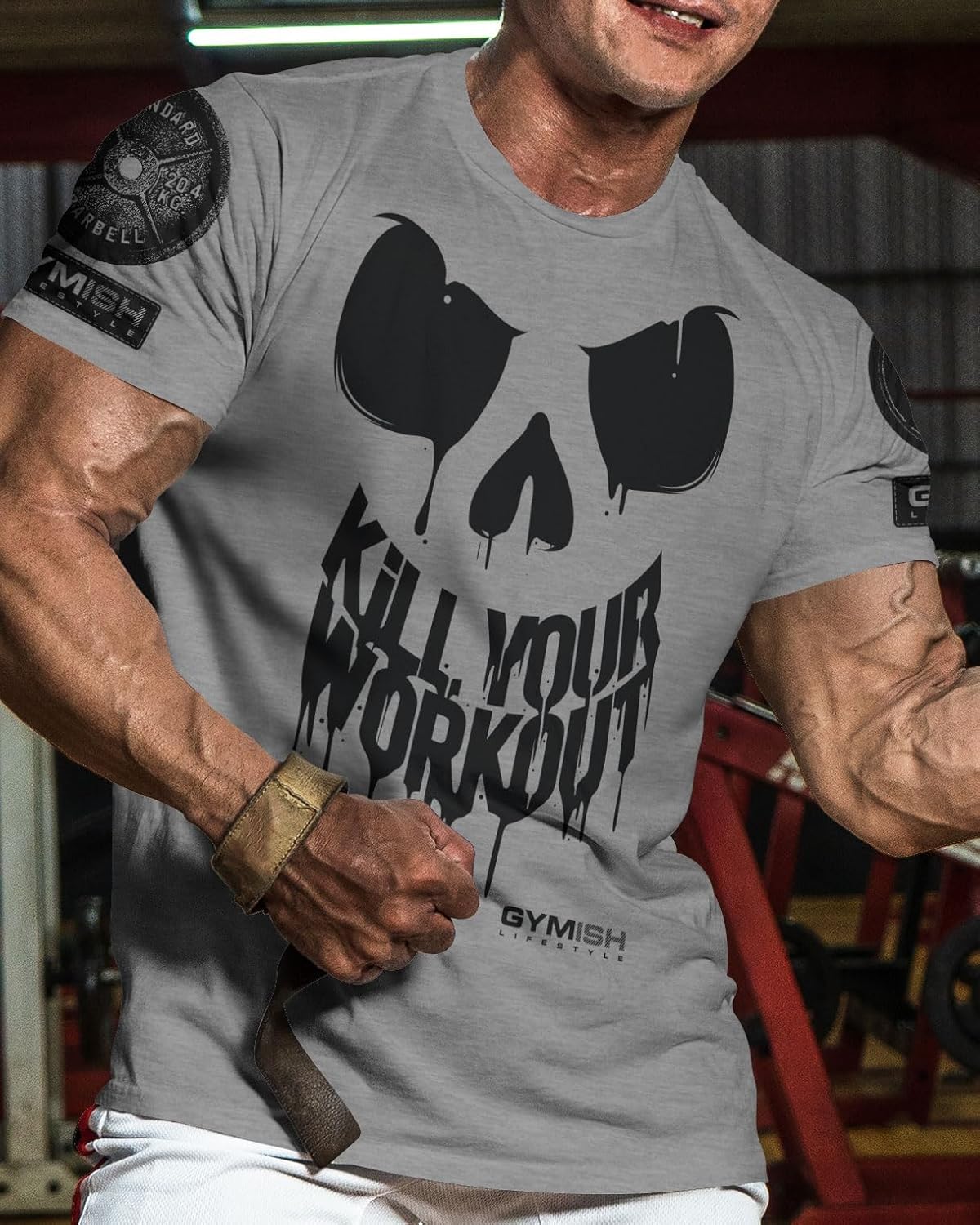 Hardcore Training Workout Shirts for Men Motivational Gym Shirt