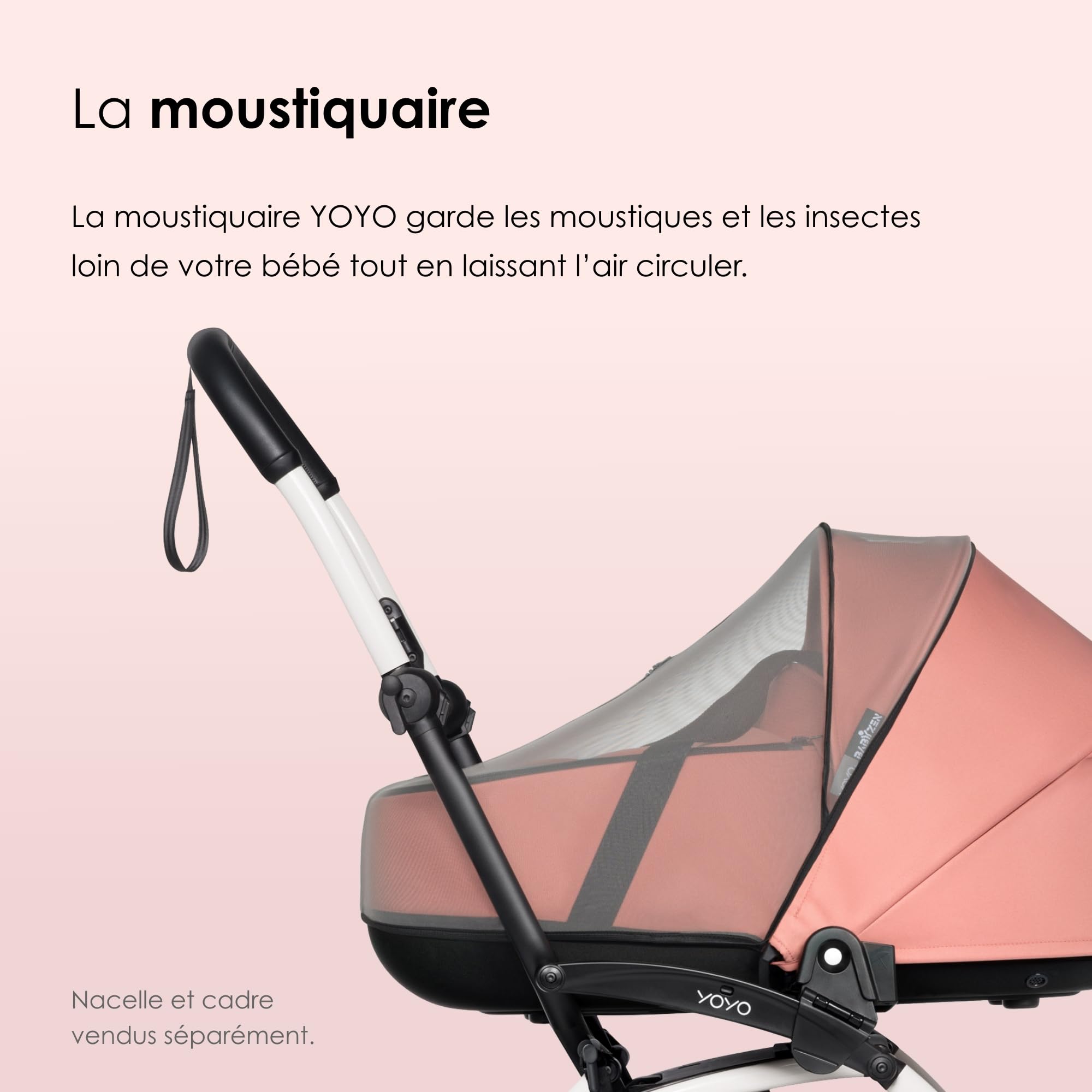 Moustiquaire BABYZEN YOYO pour nacelle - Protège bébé des moustiques et Autres Insectes