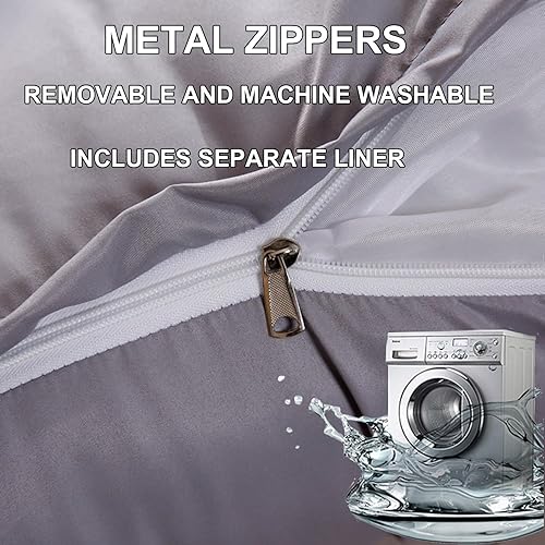 Miniatura 4 de Almohada triangular de lectura, almohada de cabecera de cuña para cama de día, respaldo de tatami, funda extraíble, cojín de soporte lumbar, gris,