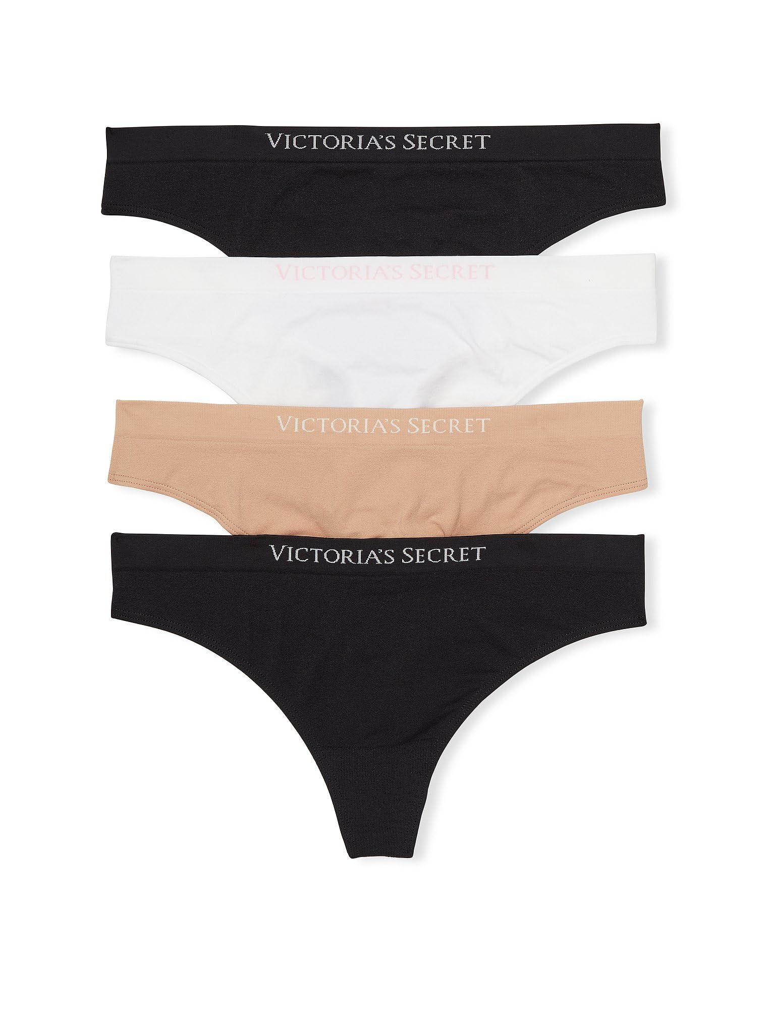 Victoria's SecretWomen's Seamless Thong Underwear, Panties for Women, Multi Pack (XS-XXL)