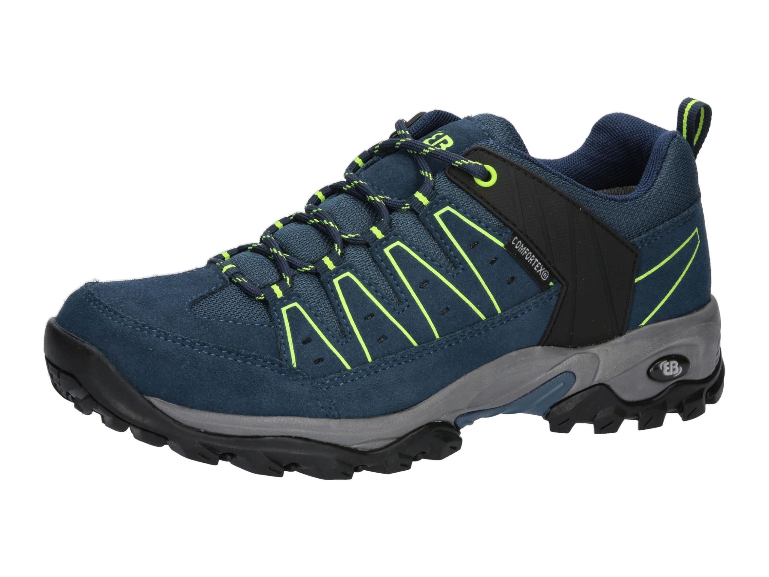 Brütting Men's Mount Pinos Low Trekking Shoes, Navy/Lemon, 36 EU, Marine Lemon, 36 EU