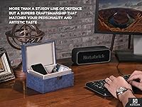 Vista 2 de KK6M-BL Faraday - Caja protectora para llavero, bloqueo de señal RFID, caja de blindaje para llaves de automóvil, jaula Faraday vintage antirrobo