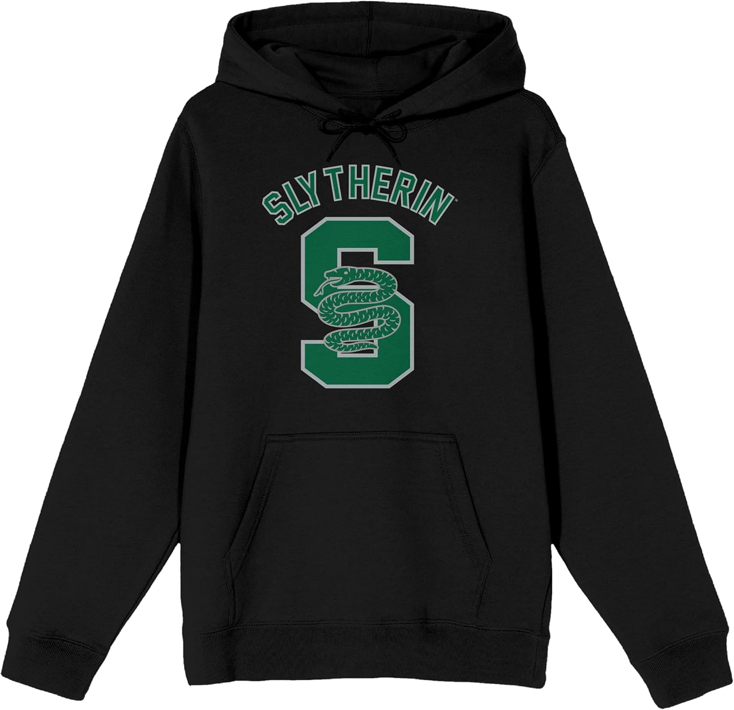 Bioworld House of Slytherin Green S Men's Black Graphic Hoodie