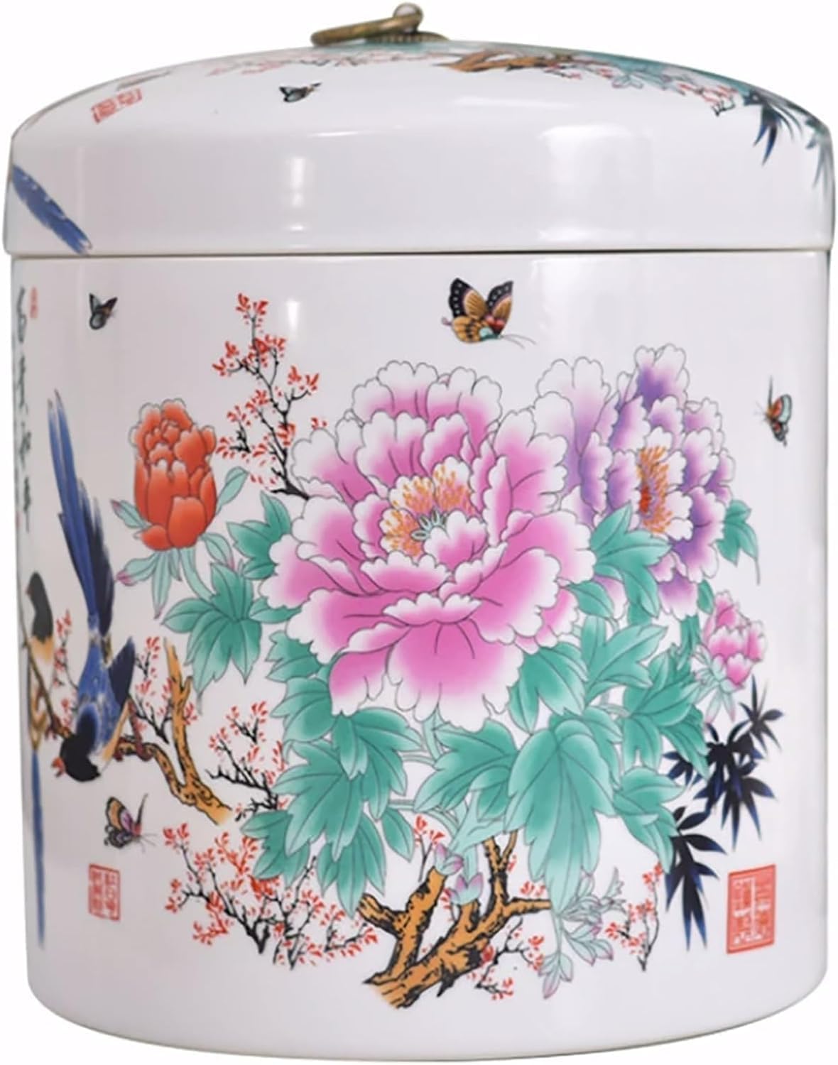ELEFOCUS Rice Container Rice Bucket,Rice Storage Container Food Storage Container with Lid, Sealed Rice Storage Jar(A)