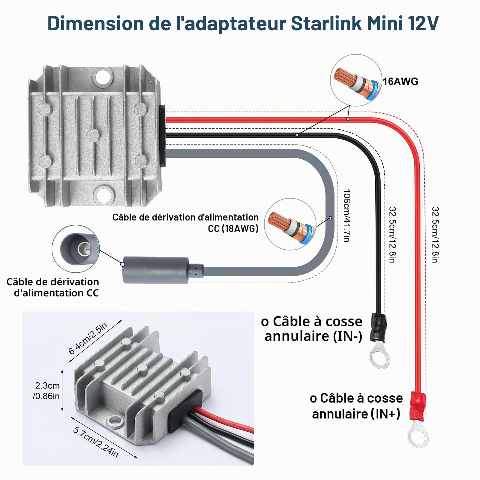 Starlink Mini Convertisseur Boost DC-DC 12/24V vers 30V 3,5A 105W Module | Entrée 9-28V, Convertisseur Élévateur, adaptateur & alimentation pour camping-cars, bateaux et hors réseau