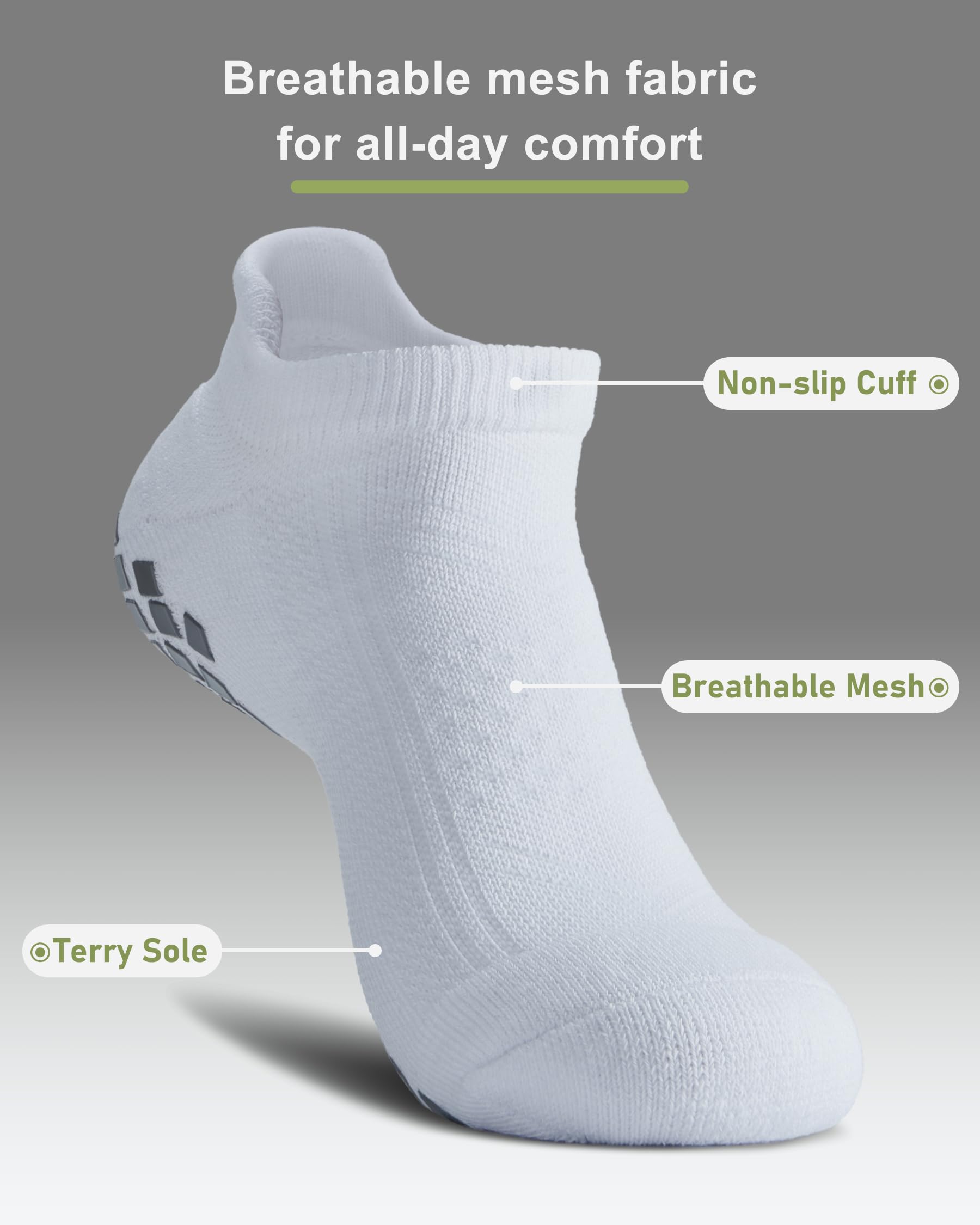 Calcetines de agarre de pilates – Pantuflas acolchadas antideslizantes para mujeres y hombres yoga – Barre Workout Hospital Sticky Socks