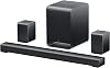 Barra de sonido TCL S65K Serie S de 5.1 canales con Dolby Atmos, DTS:X, subwoofer inalámbrico, altavoces surround inalámbricos, transmisión de música por Bluetooth y calibración automática de sala con IA Sonic 1