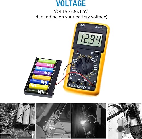 Miniatura 10 de QTEATAK 2 Unidades 8 x AA espesar soporte de batería con I tipo clip de batería con cable conector a presión estándar