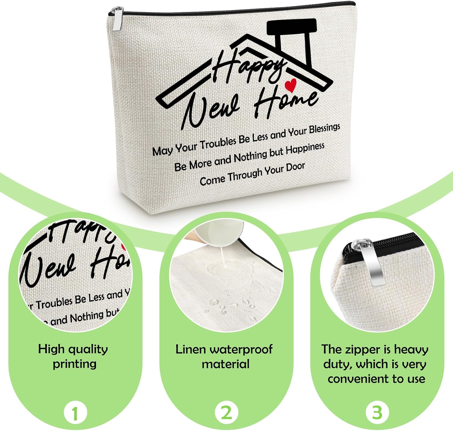 House Warming Gifts for New Home Makeup Bag for New Home Gift Ideas image 3