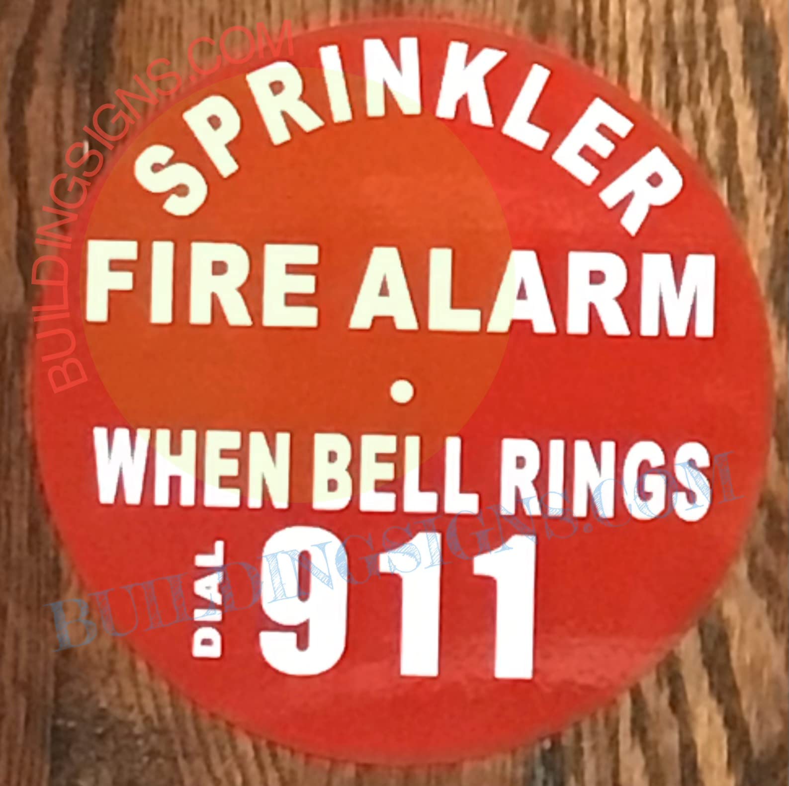 THE STAR CLUB　WARNING BELL Amazon.com: Sprinkler fire Alarm When Bell Rings dial 911 Sign