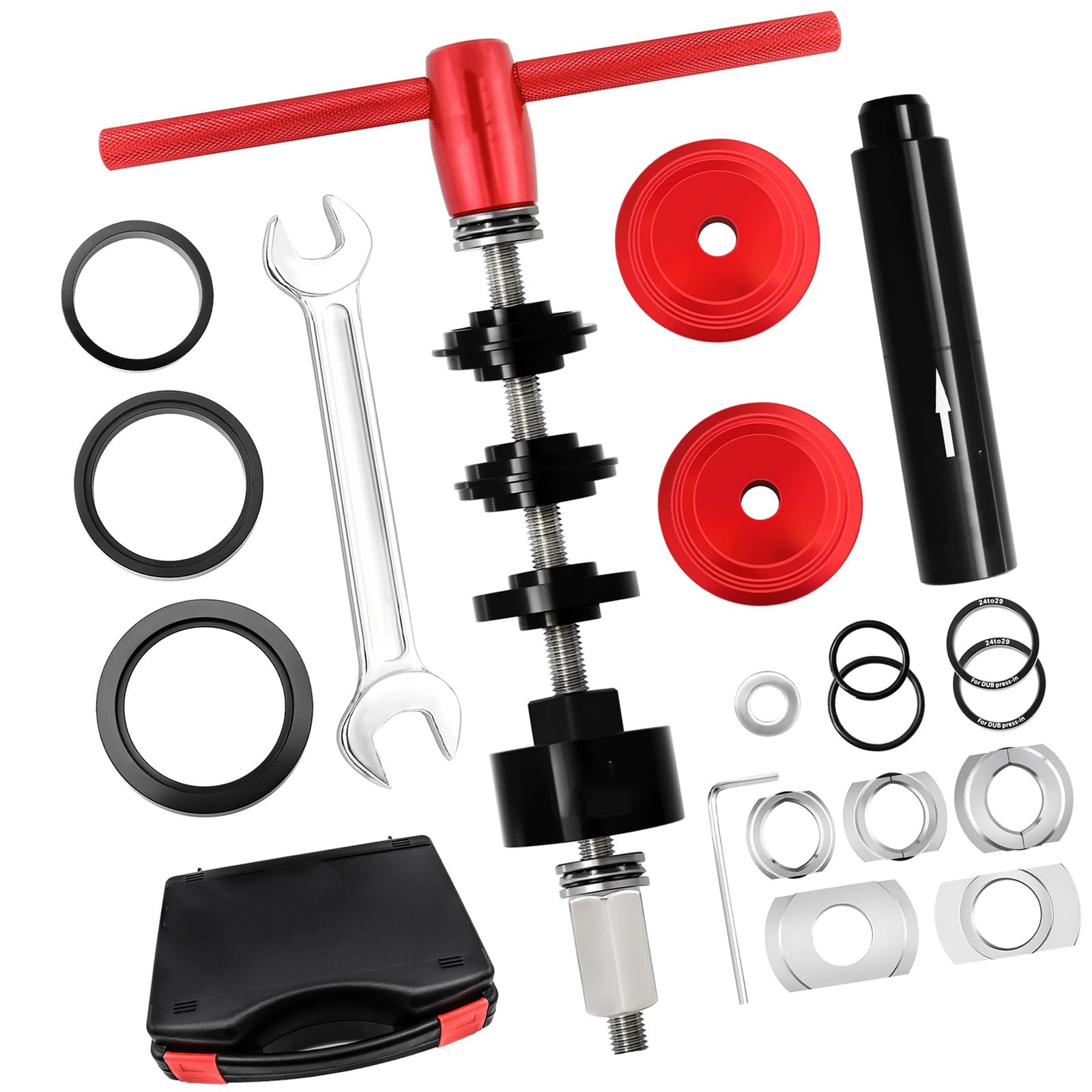 Fahrrad-Innenlager, Montage-Entfernungswerkzeug, Fahrrad-Headsets, Werkzeug zum Anbringen und Entfernen von Werkzeugen, Rennradfahren, Reparaturpresse, Tretlager, Lagerausdreher