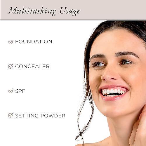 Miniatura 15 de PÜR Beauty - Base de maquillaje mineral prensado 4 en 1 SPF 15 con corrector y polvo de acabado, base de cobertura media a completa, polvo a base de