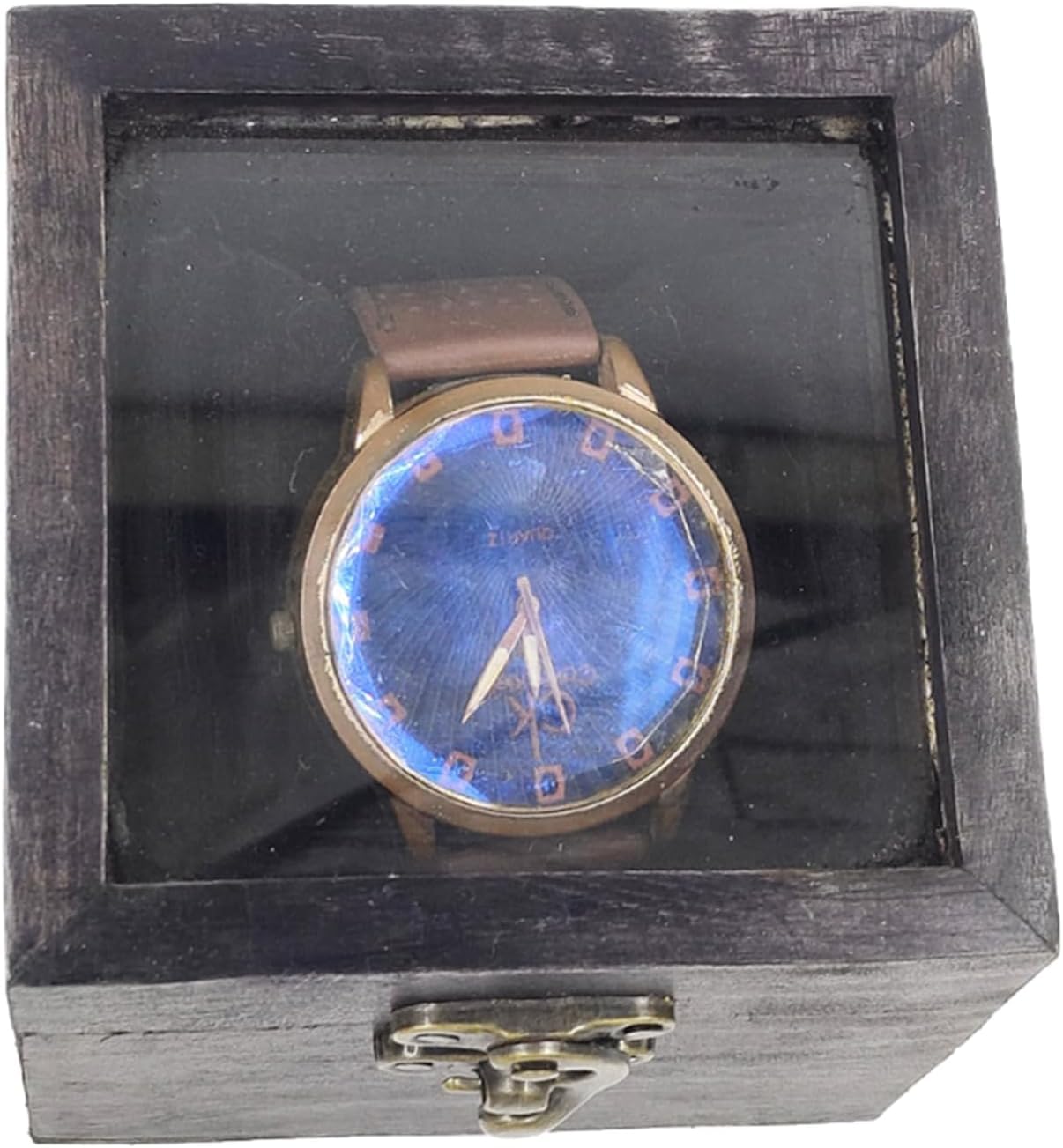 AA GLOBEL Wooden and Crafts Vintage Wooden Watch Box with Glass Top for Men/Women Handmade (1 Slot) (B0CX8ZHDKY) Amazon Price History, Amazon Price Tracker