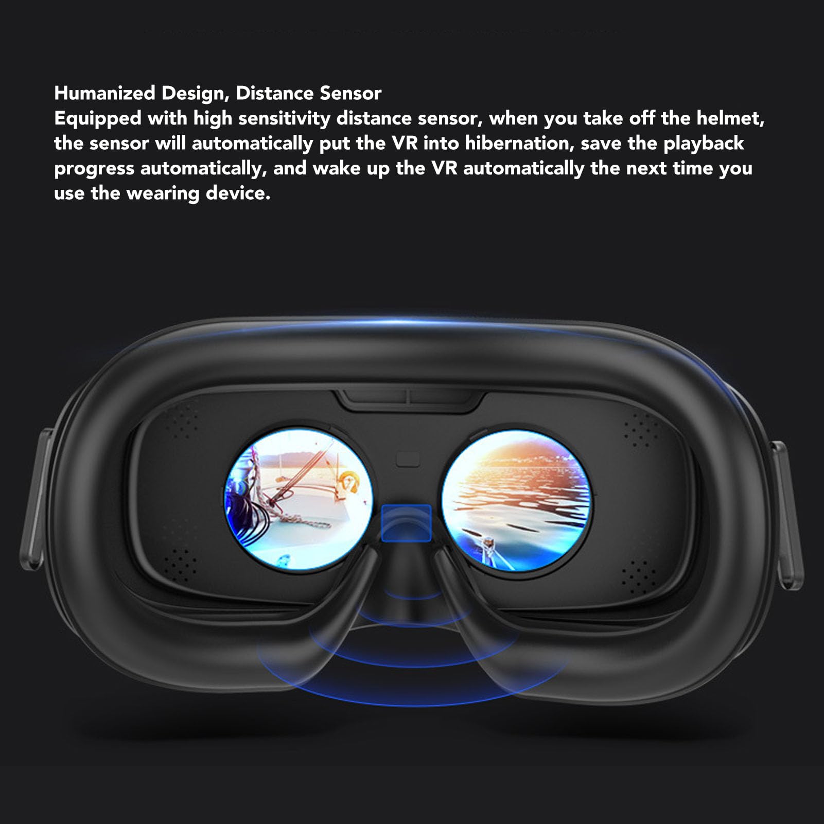 Occhiali VR 3D, Visori VR per realtà Virtuale per TV, Film e Videogiochi con WiFi Bluetooth 2.4G 5G, Connessione OTG, Distanza Pupilla Regolabile, Suono Stereo HiFi