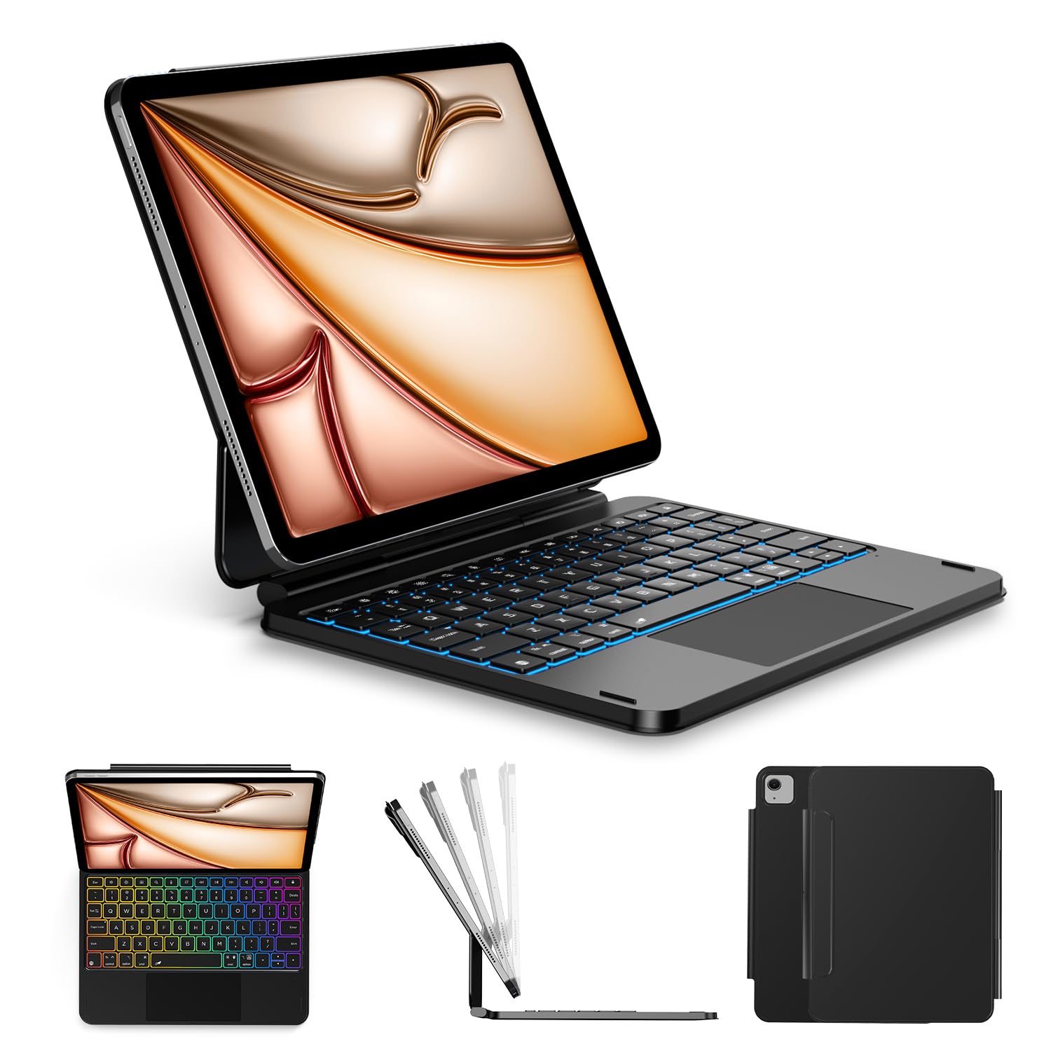 Amazon.com: ORDA iPad Air 11-inch Case with Keyboard(M3/2025,M2