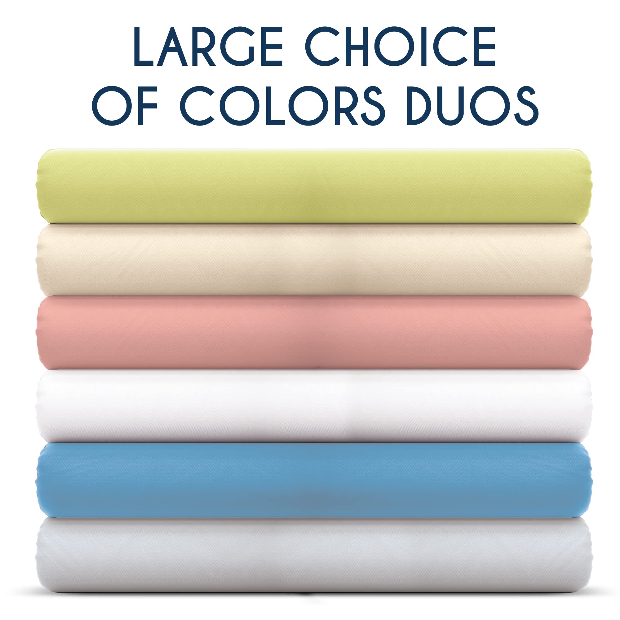 Set of 2 Jersey Cotton Fitted Sheets, For Mattress Set of 2 (70 x 140 x 12 cm) - Image 4