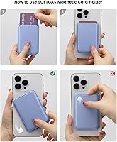 Vista 83 de Soporte magnético para tarjeta magnética para Apple Magsafe iPhone 14 Pro Max/14 Plus/14 Pro/14, 13 Max/13 Pro/13, 12 Max/12 Pro/12, accesorio