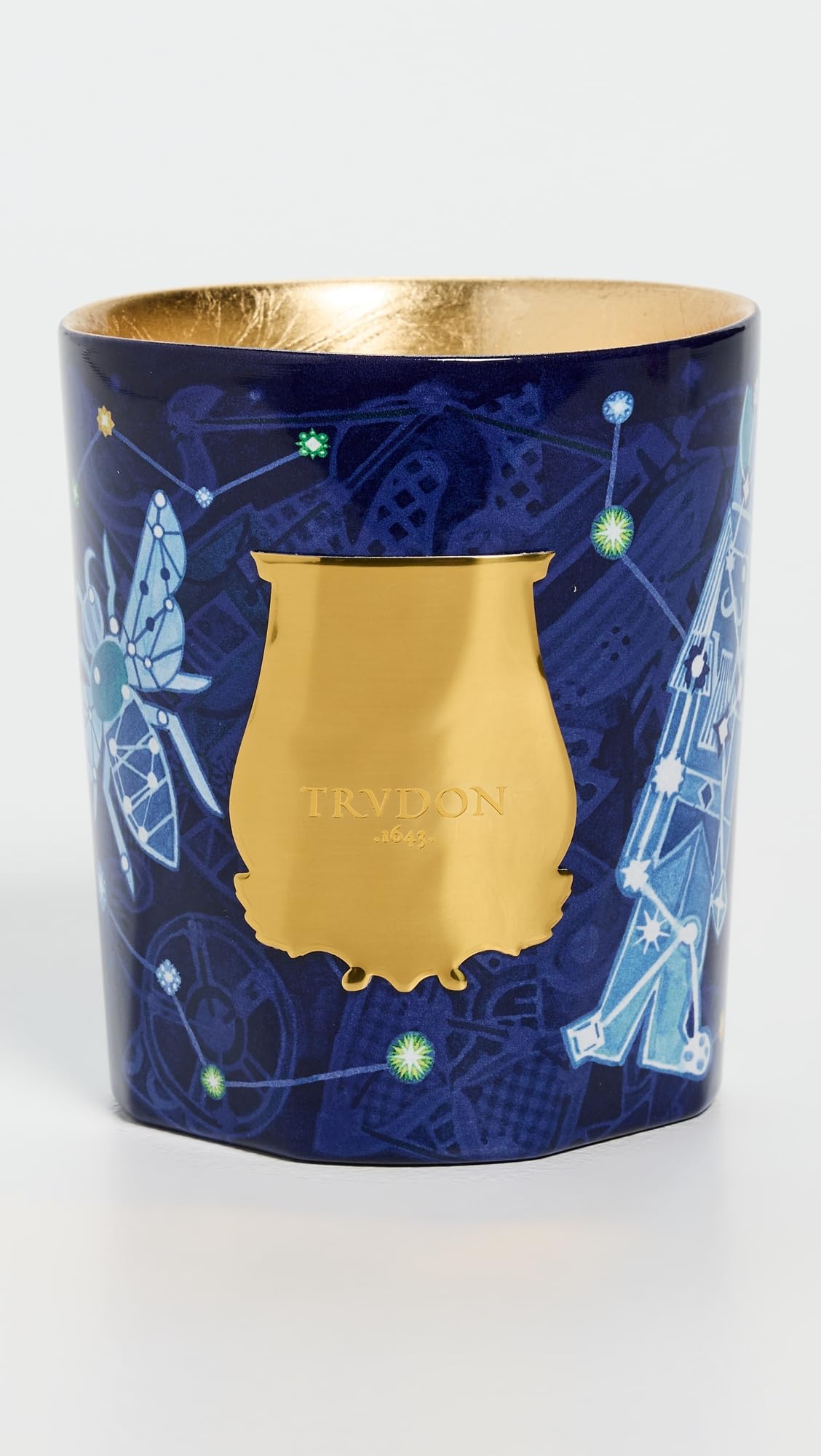 Trudon Candela Luna da donna, fiore di Natale, blu, 270 g