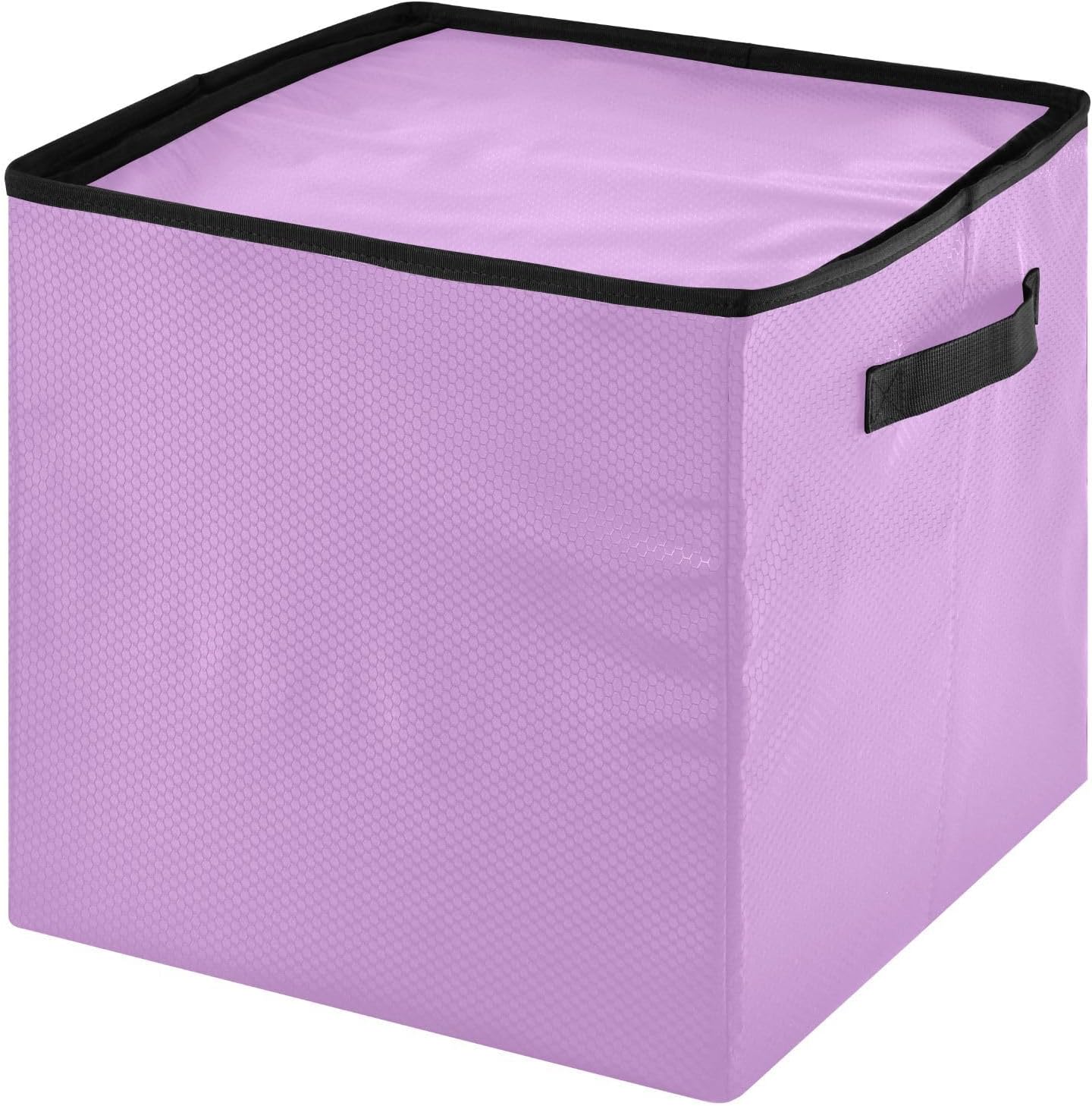 Light Wisteria Solid Color 13 Inch Christmas Ornament Storage Box with Lid - Holiday Decor Storage Containers, Stores 64 Ornaments, 3 Inch Cube Compartments