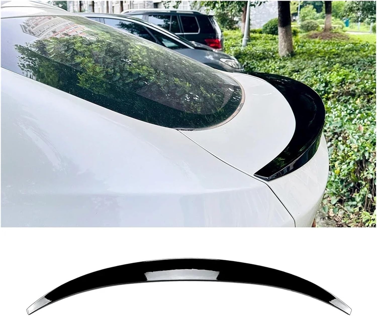 Compatible For BMW F26 X4 2014-2018 Rear Roof Trunk Spoiler Wing Air Deflector Dam Tail Tuning MP Style Car Body Kit Tuning Accessories(Rear Gloss Black)