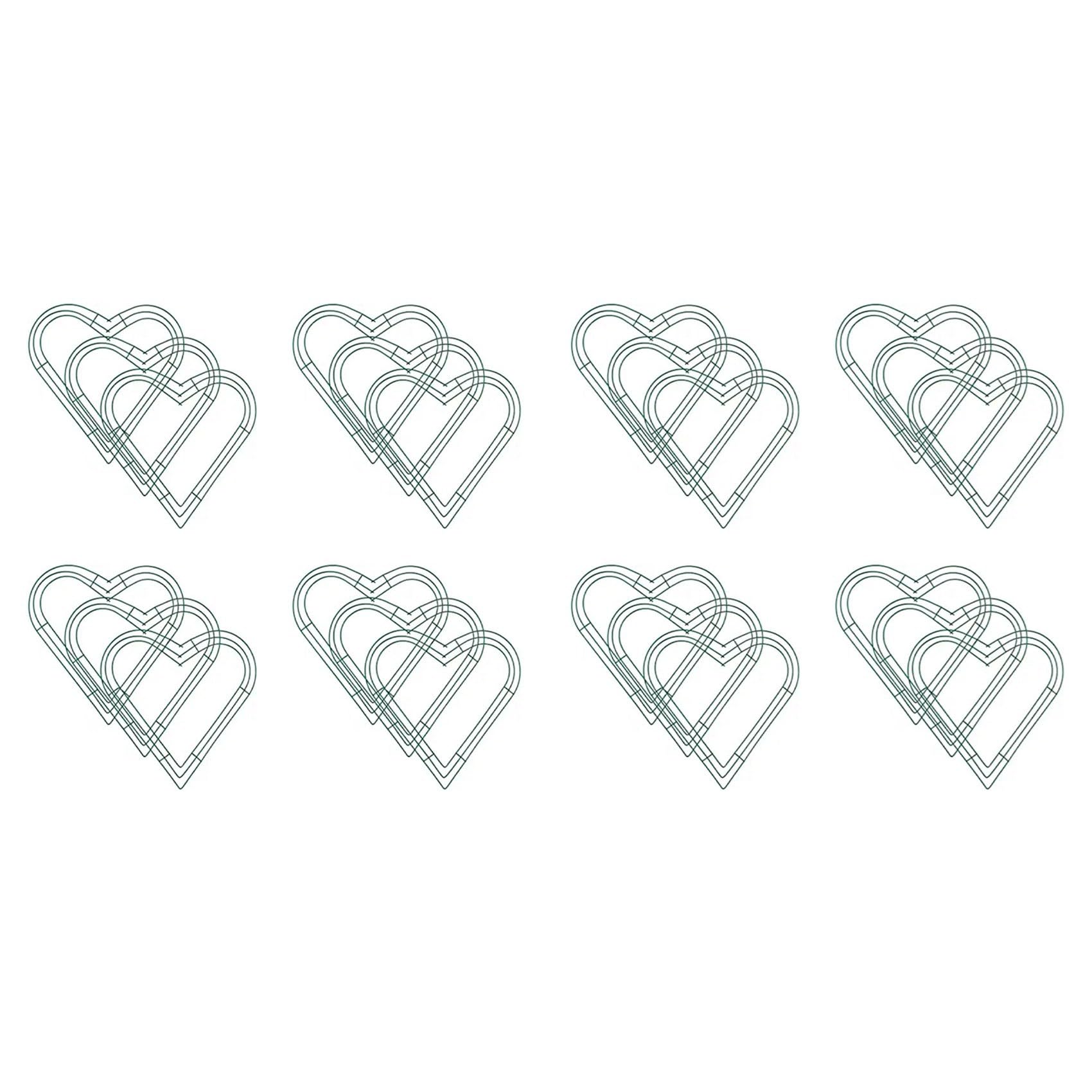 Cadre de guirlande de la Saint-Valentin pour offrir un cœur en herbe fait main