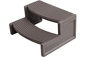 Confer Plastics Resin Spa Hot Tub Steps, Deep Grey