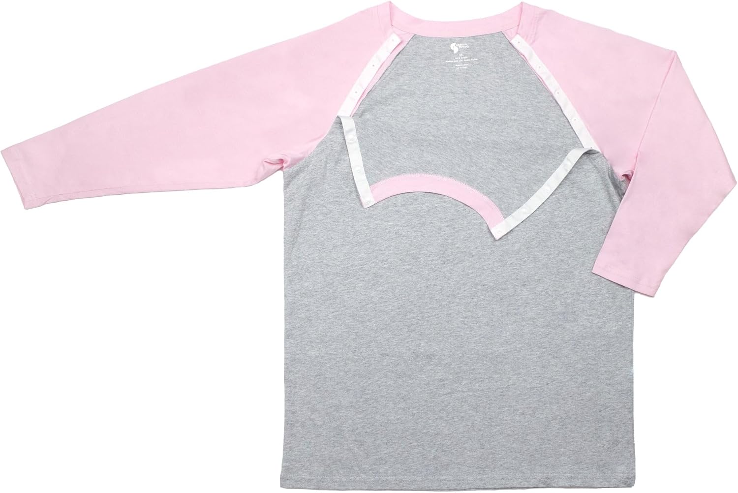 Adult Raglan Chemo Port Access Tee Shirt - Image 2