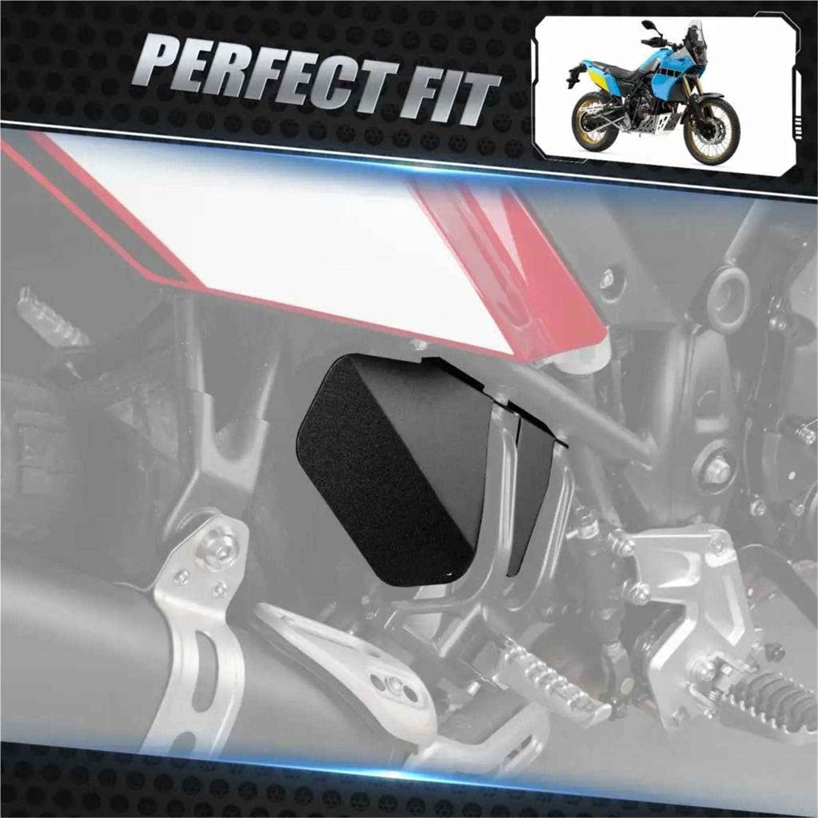 Accessori Per Moto Parafango Posteriore Per Yamaha Per Tenere 700 XTZ T700 Rally 2020 2021 2022 2023 2024(Blu)