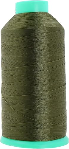 Miniatura 604 de Mandala Crafts Hilos de coser resistentes de nailon consolidado, hilo para tejer jeans de cuero, hilos de tapicería marina al aire libre, Beige