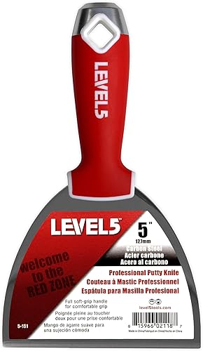 Miniatura 8 de Juego de cuchillos para juntas, acero al carbono - LEVEL5 | Grado profesional | Sheetrock Gyprock Drywall Pladur | 5-603