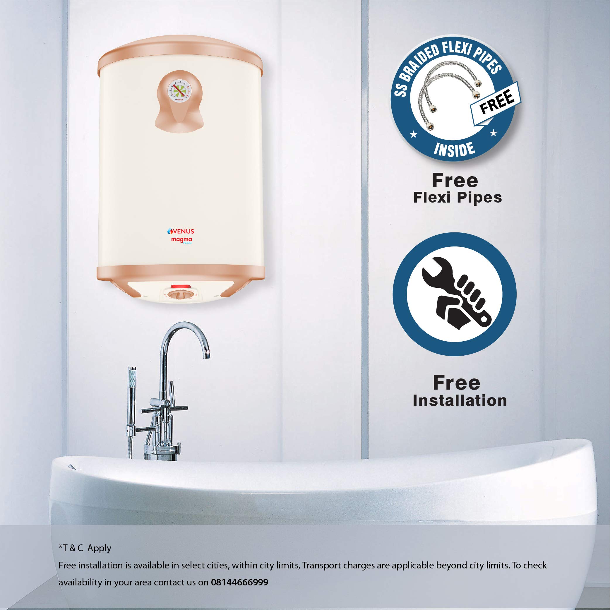 Venus Magma Plus 25GV 25-Litre Storage Water Heater (Ivory, BEE Star Rating  - 4 Stars) : Amazon.in: Health u0026 Personal Care
