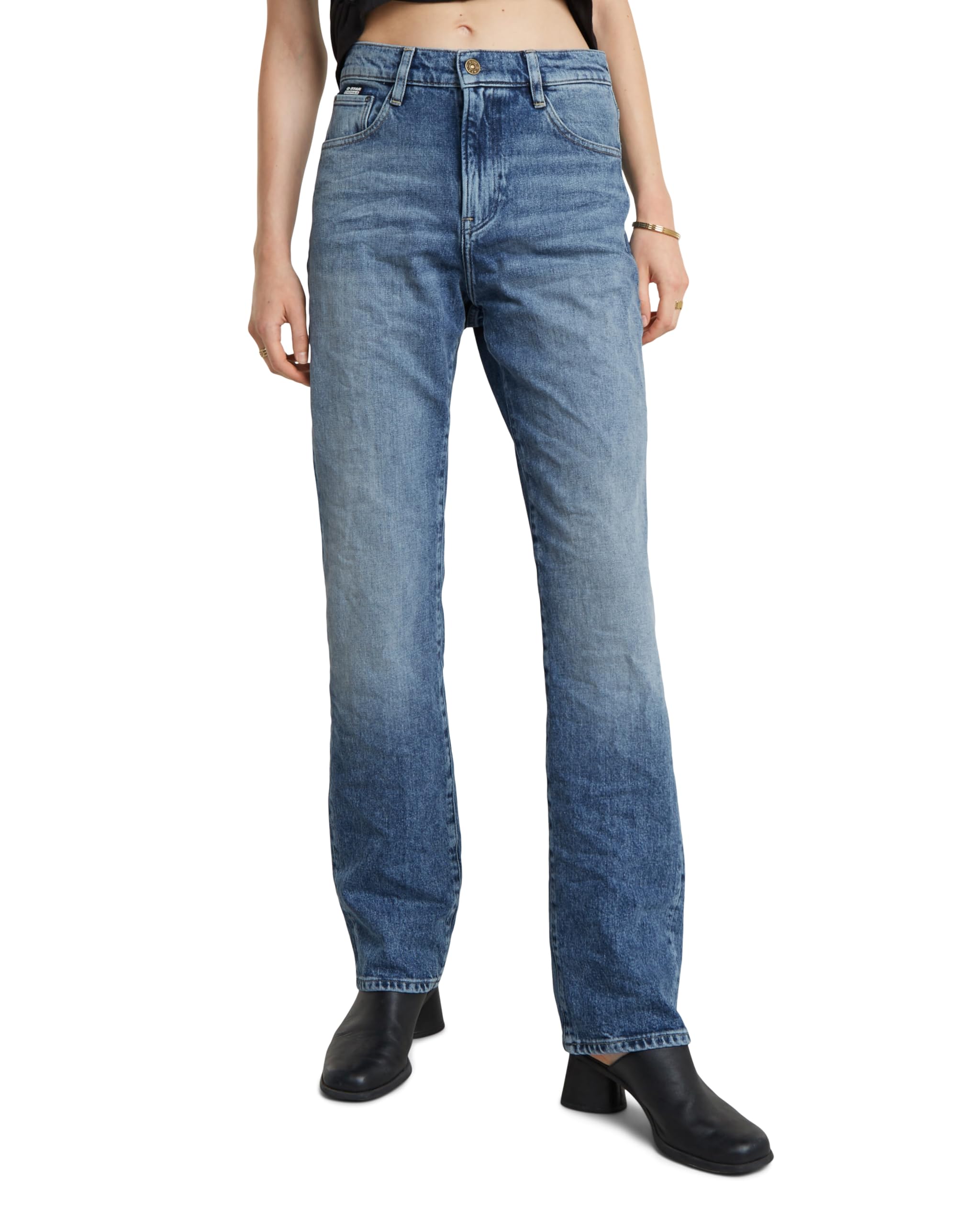 G-Star Women's Viktoria High Straight Jeans, Blue (sun faded paradiso blue D23959-D434-G330), 28W / 32L