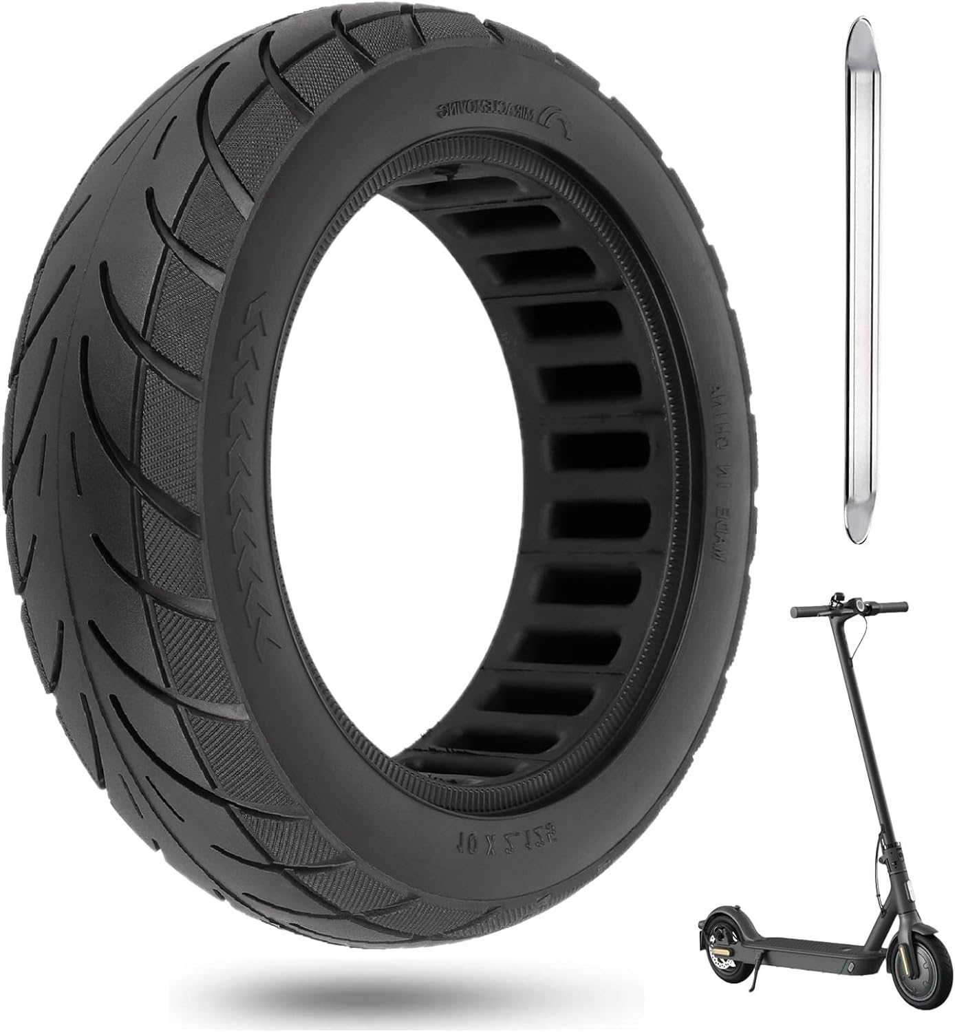 CISSIYOG 10 X 2.125 Solid Tyre, Replacement Tyres, Puncture Proof