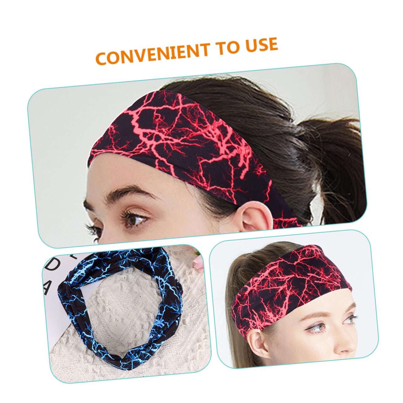 Abaodam Cintura Antitraspirante Fitness Fascia Per Con Clip Atletico Gruppo Musicale Sport Fascia Elastica Per Esercizi Fascia Per Da Allenamento Spandex