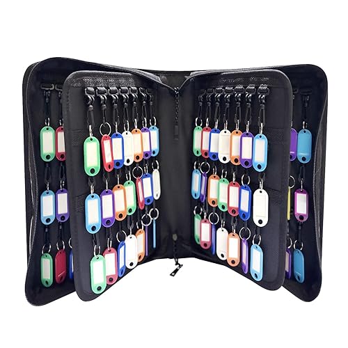 138 Position Key Organizer with Combination Lock, Waterproof Fireproof Zippered