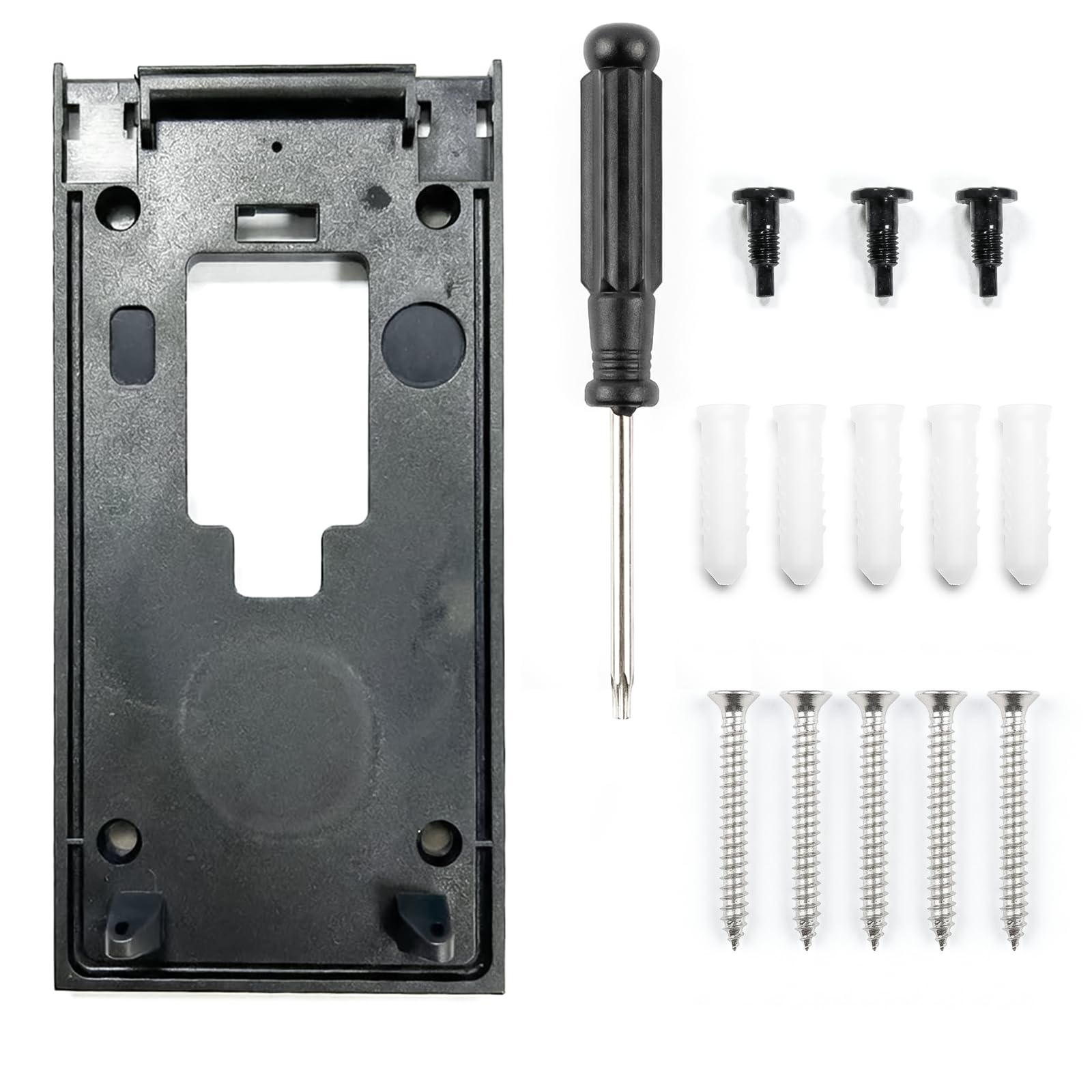 DAQUN Ring Doorbell Replacement Bracket, Adhesive/Screw Mounting Plate Kit
