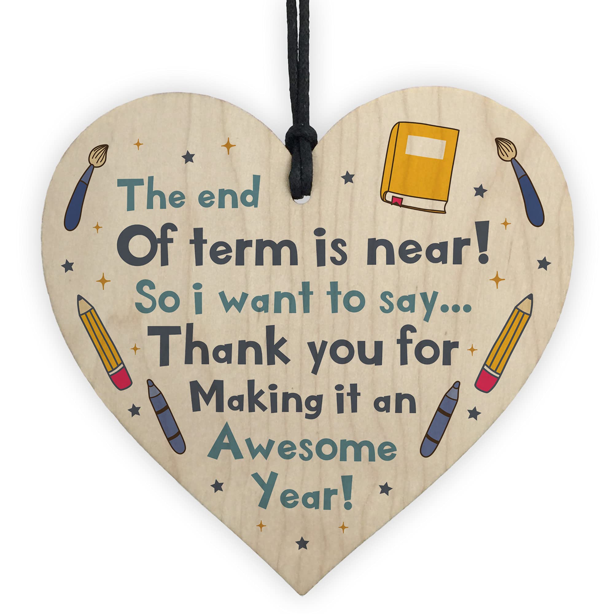 Teacher Gift Poem Hanging Heart Thank You Teacher Assistant Gift Leaving Gift