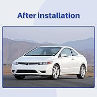 Vista 4 de CarPartsDepot Cubierta central de protección contra salpicaduras de motor delantero inferior compatible con Honda Civic 2006-2011 de 4 puertas Sedan