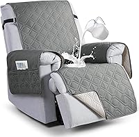 Vista 11 de VANSOFY Fundas 100% Impermeables para Silla Reclinable, Funda para Silla Reclinable Antideslizante para Perros, Protector de Muebles Lavable