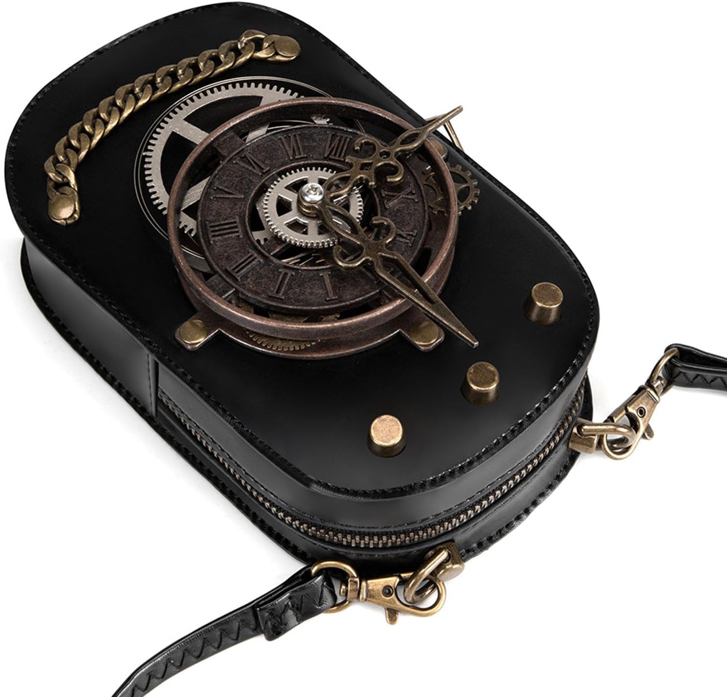KOTORA Cute Gothic Steampunk Crossbody Bag Retro Small Shoulder Purse Phone Holder Renaissance Halloween Costume Accessory - Image 4