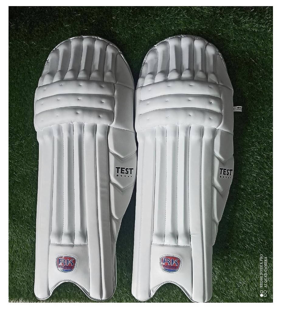 RK KAIME SPORTS Batting Pad Test Black PU Men's 27 Inch…-image-48