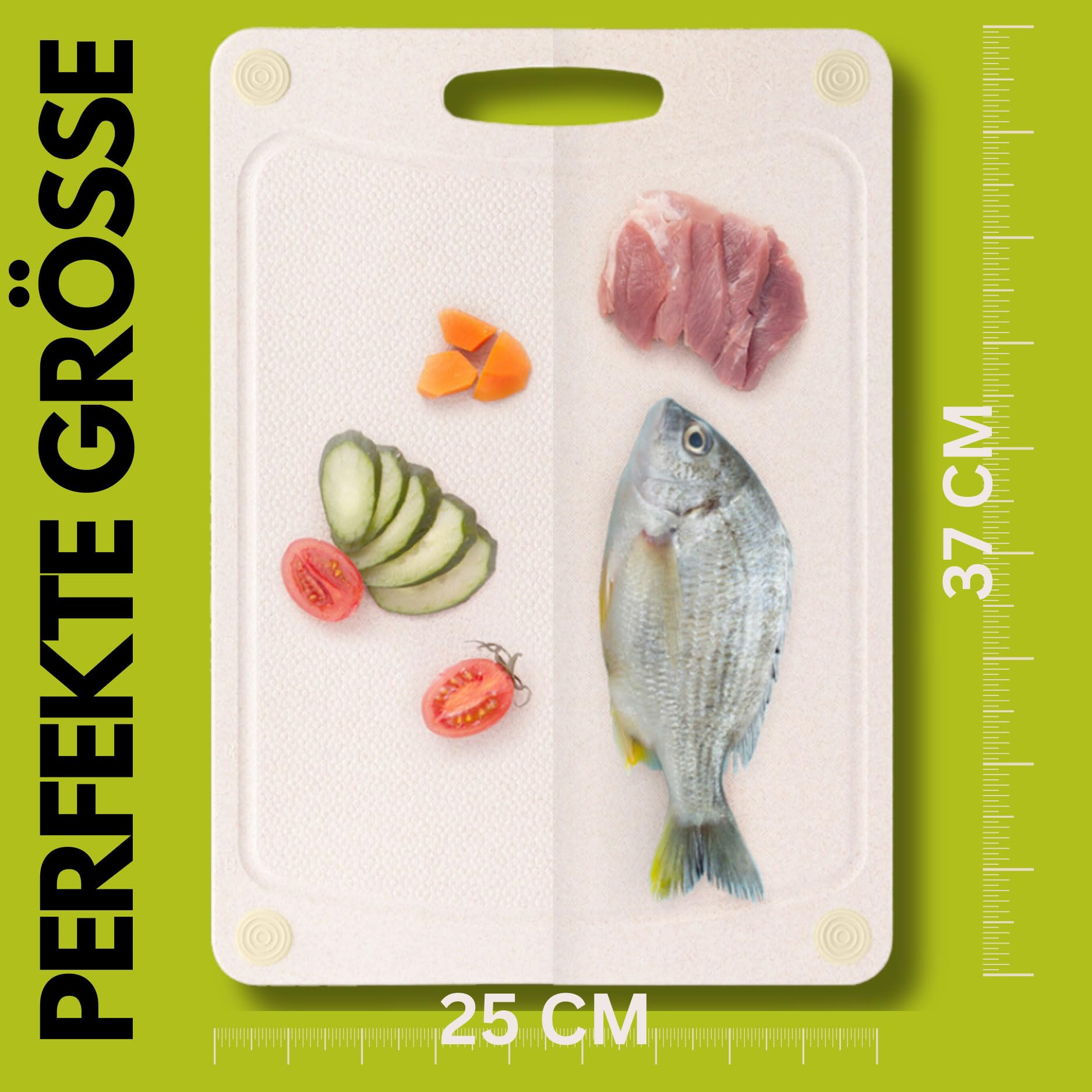 Planche à découper en paille de blé, passe au lave-vaisselle, antibactérienne, écologique, alternative solide au plastique et au bois