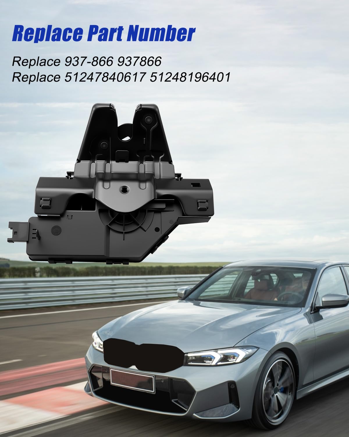 937866 Rear Tailgate Trunk Latch Lock Actuator Fit for BMW 128i 135i 135is 320i 323Ci 323i 325Ci 330i 325i 325xi 328i 330Ci 330i 330xi 335i xDrive 335is Replace 937-866 51247840617 51248196401