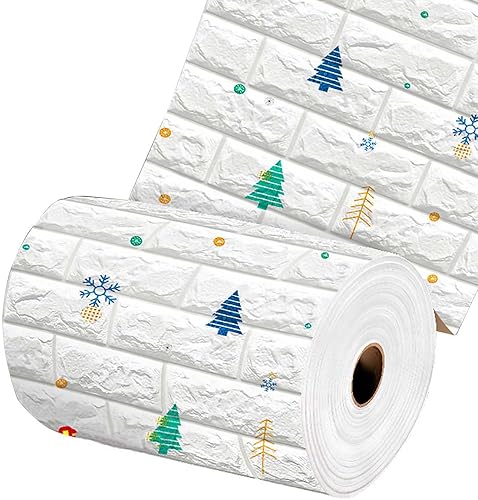 Paneles de pared 3D autoadhesivos, impermeables, extraíbles, efecto ladrillo, 0.118 in de grosor, para cocinabañosala de estar, anchura 19.7 in,